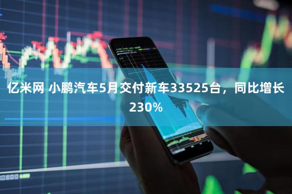 亿米网 小鹏汽车5月交付新车33525台，同比增长230%