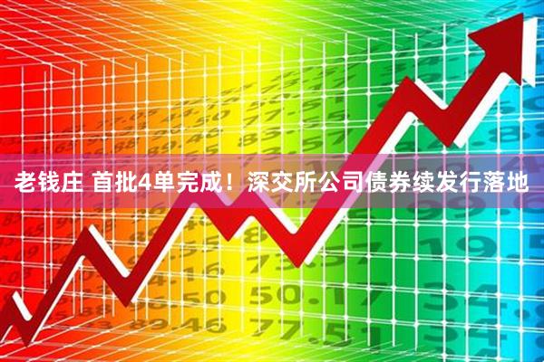 老钱庄 首批4单完成！深交所公司债券续发行落地