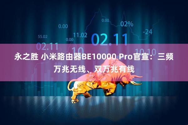 永之胜 小米路由器BE10000 Pro官宣：三频万兆无线、双万兆有线